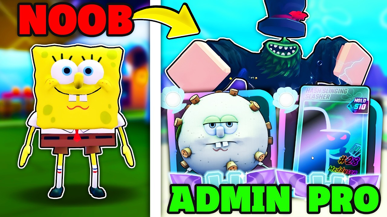 ADMIN ABUSE Noob To Pro In SpongeBob Tower Defense..