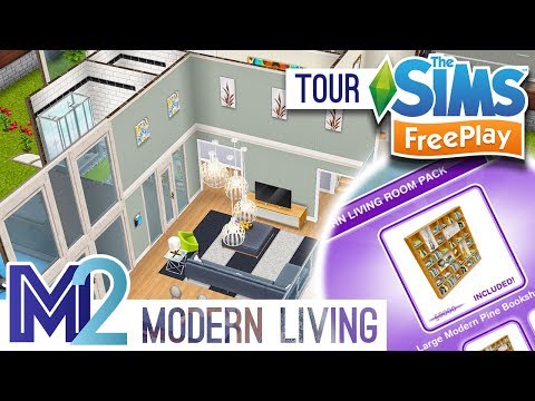 Sims Freeplay Modern Living House Original Design Youtube
