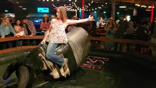 British Ladies On The Mechanical Bull Contest