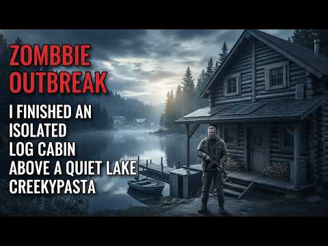 ZOMBIE OUTBREAK： I Finished an Isolated Log Cabin Above a Quiet Lake Before Civilization Fell ｜ Cree