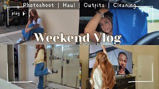 Weekend Vlog | A Little Bit of Everything (Photoshoot, Haul, Cleaning)