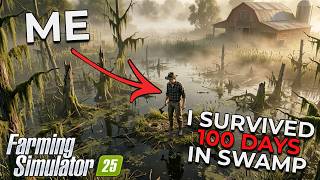 I Spent 100 Days Surviving in a SWAMP with $0 (Almost Quit)