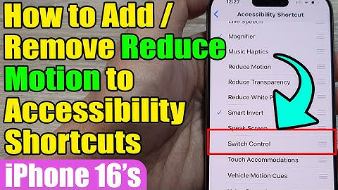 🛠️ How to Add/Remove Reduce Motion to Accessibility Shortcuts on iPhone 16/16 Pro Max 📱 (iOS 18)