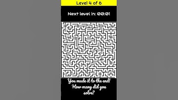 Can You Solve 6 Hard Mazes in 60 Seconds? 🧠 #BrainGame