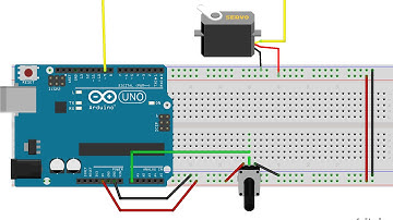 Controlando um servo com potenciômetro no Arduino