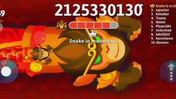 Snake.io mod menu gameplay #186 - world record - Wukong Vs Wukong