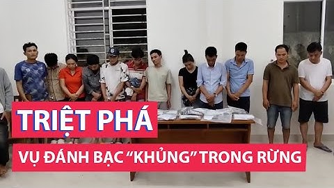 Cảnh sát băng rừng triệt phá vụ đánh bạc "khủng"