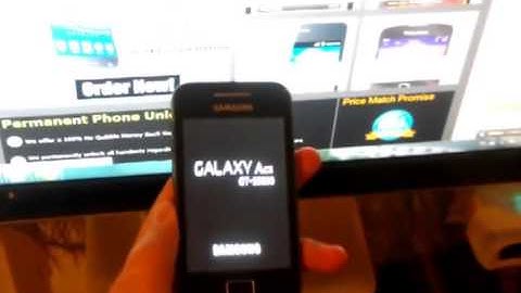 How to Unlock Samsung Galaxy Ace S5830 by unlock code from Vodafone