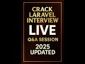 #7 PHP + Laravel Interview Questions & Answers LIVE🔥| Crack Laravel Interview Fast! 21 November 2025