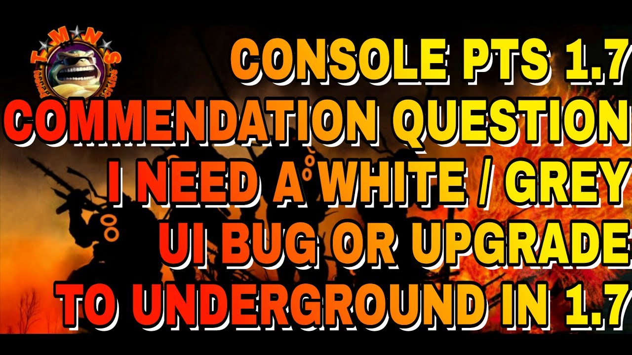 CONSOLE PTS 1.7 - UNDERGROUND UPGRADE COMING IN 1.7? - THE DIVISION