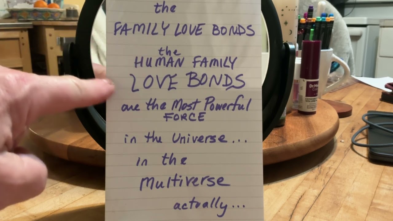 How fo Save A Prison Planet - Human Family Love Bonds - if you don’t have a family, love yourself!