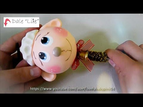 Borreguito Abundancia Bolígrafo decorado / Manualidades Navideñas Fáciles