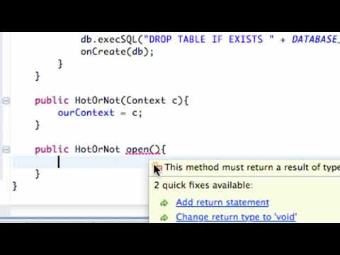 Android Application Development Tutorial   115   Opening SQLite database to write   YouTube