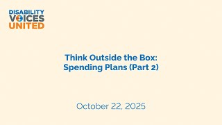 Think Outside the Box: Spending Plans (Part 2)