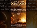 How to hear God's voice #prayer #facts #faith