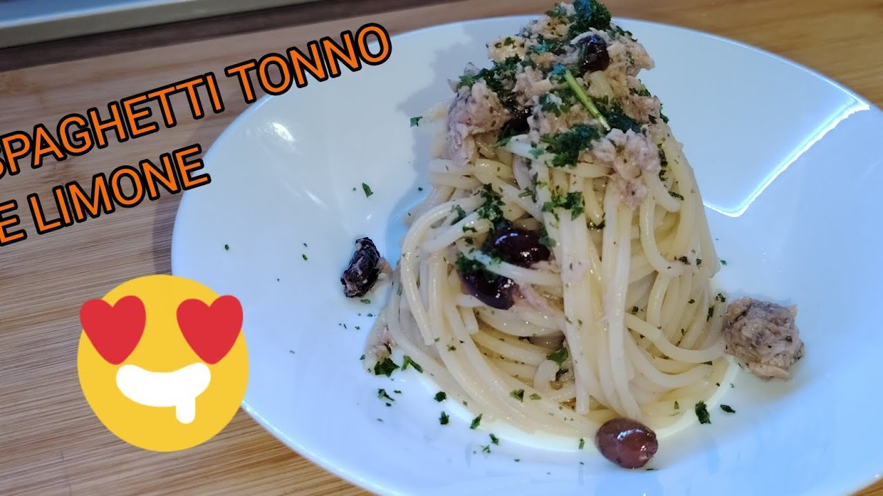#SPAGHETTI TONNO E LIMONE #ricetta facile e veloce 