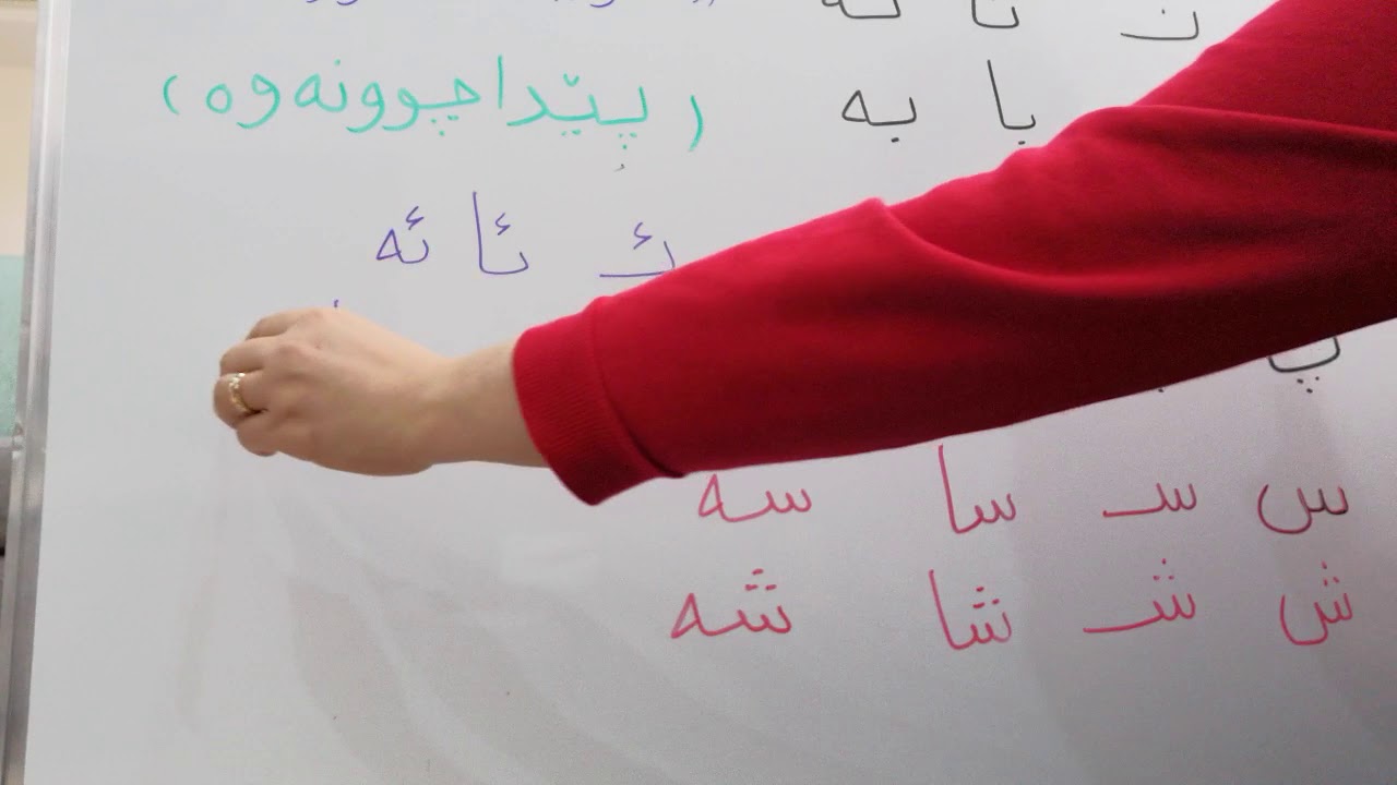 خوێندنی کوردی پۆلی یەکەمی بنەڕەتی پێداچونەوە بە پیتەکاندا