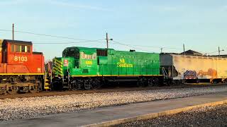 NB Southern GP-CBU 405 trails on CN M396