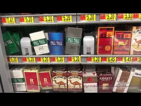 Видео: Количество зарегистрированных пользователей сигарет в США