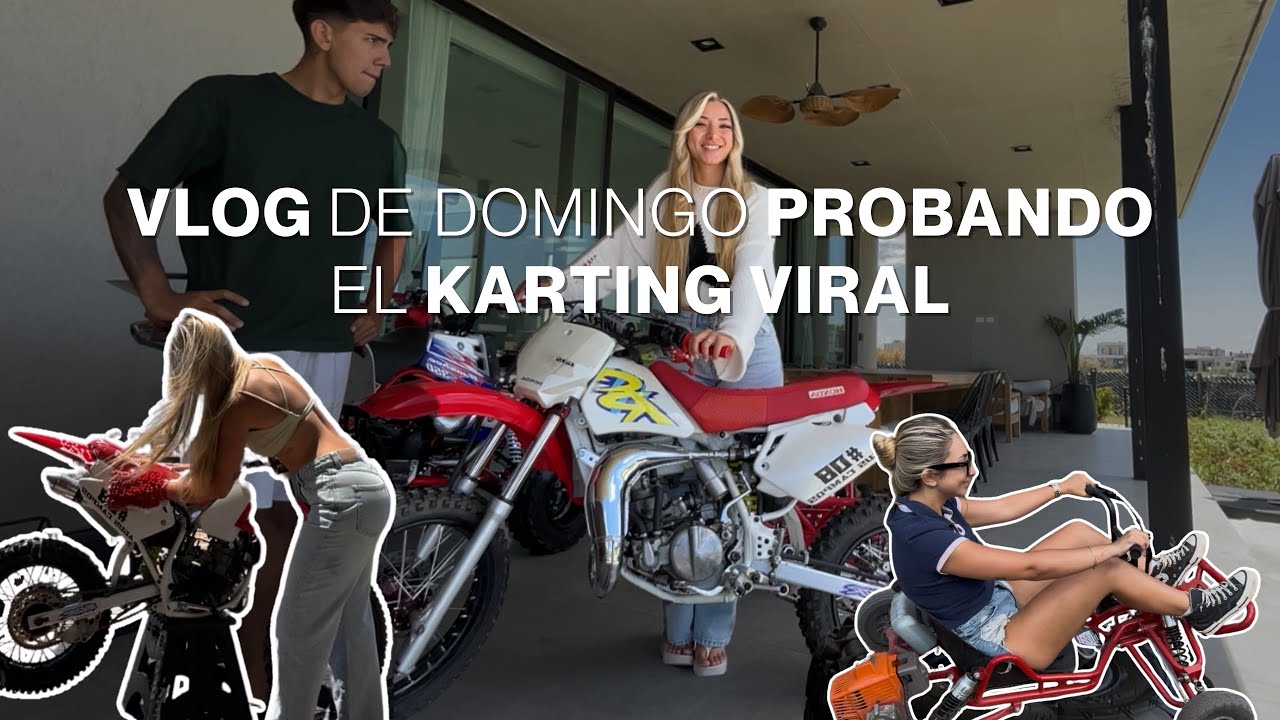 Vlog de domingo | probando karting viral | Agus campos 