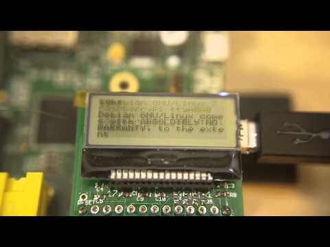 Raspberry Pi用ミニLCDコンソール付きUSB変換基板作ってみた