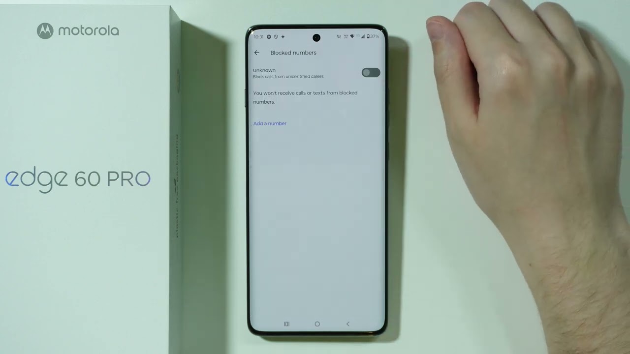 Motorola Edge 60 Pro: How to Block Calls from Unknown Numbers (Private/Hidden Numbers)