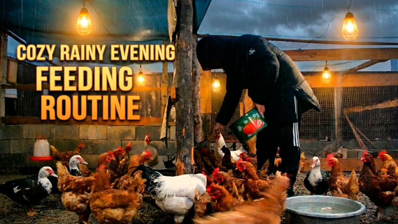 Evening Routine in the Chicken Coop | Calm Farm Life
