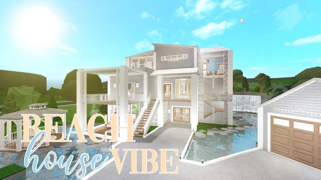 Roblox Bloxburg Beach House Vibe 188k Youtube