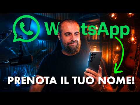 Video WHATSAPP cambia TUTTO PRENOTA il TUO NOME