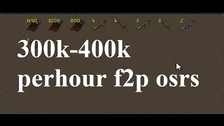 F2P 300-400k Money Making Guides OSRS - Oldschool Runescape 2007