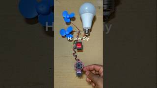 Powering Two DC Fan Motor and A LED Light With Metal Gear Servo Motor #dcmotor #tech #shorts