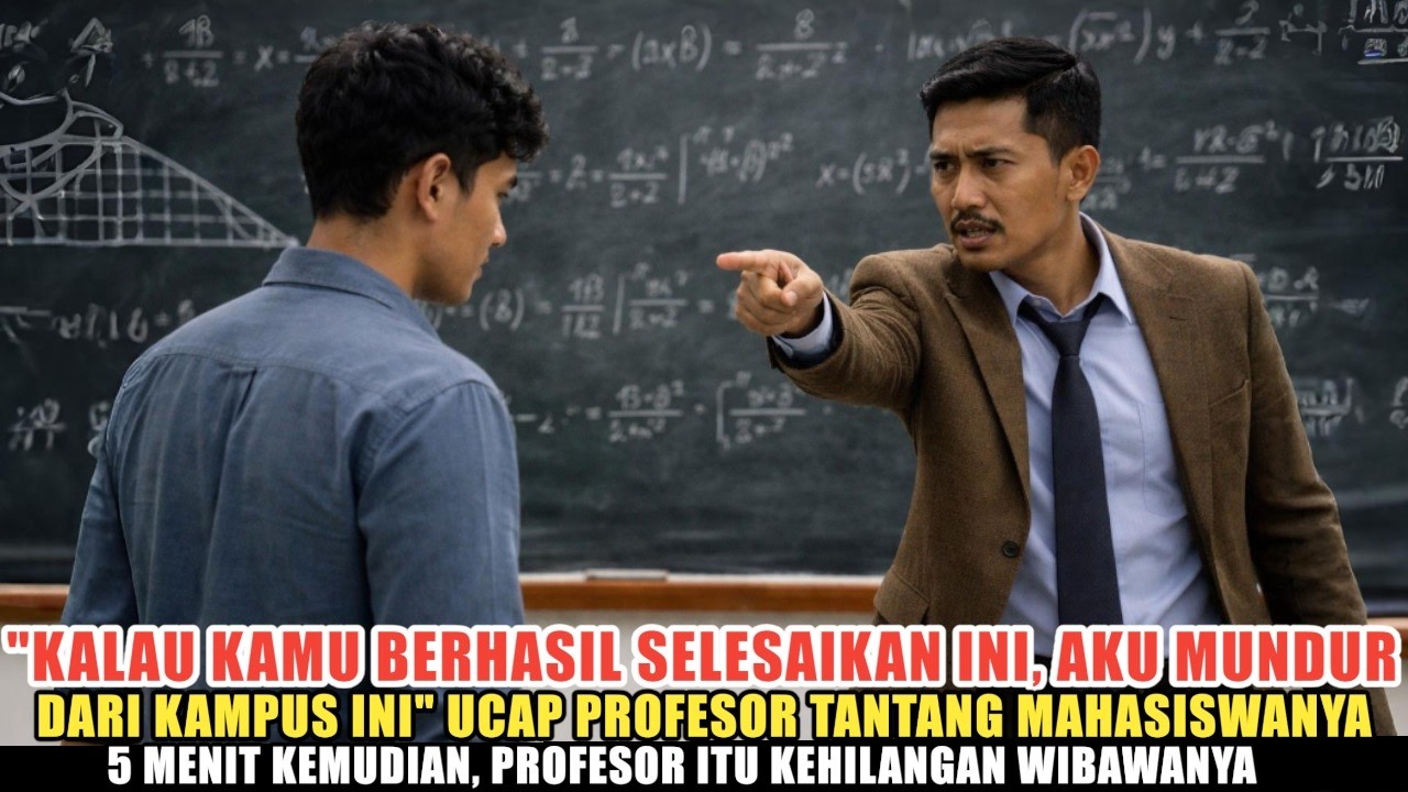 “Kalau Kamu Berhasil, Aku Mundur dari Kampus Ini!” 5 Menit Kemudian, Profesor Itu Kehilangan Wibawan