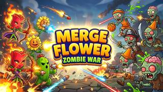Merge Flower: Zombie war Mobile Game | Gameplay Android screenshot 1