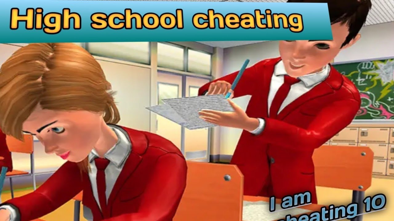 I am playing high school cheating game - YouTube
