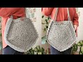 🎉 Pentagon Crochet Shoulder Bag: Chic Paper Yarn Design for Adults and Young Women