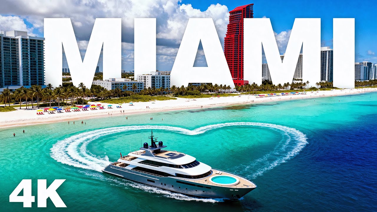 Miami Beach 4K | A Cinematic Journey Over South Beach & Ocean Drive
