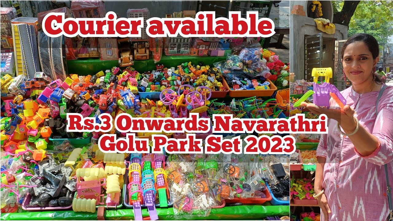 Rs.3 Onwards Navarathri 2023 Miniature Golu Park Dolls with price| Courier available|Street Shopping
