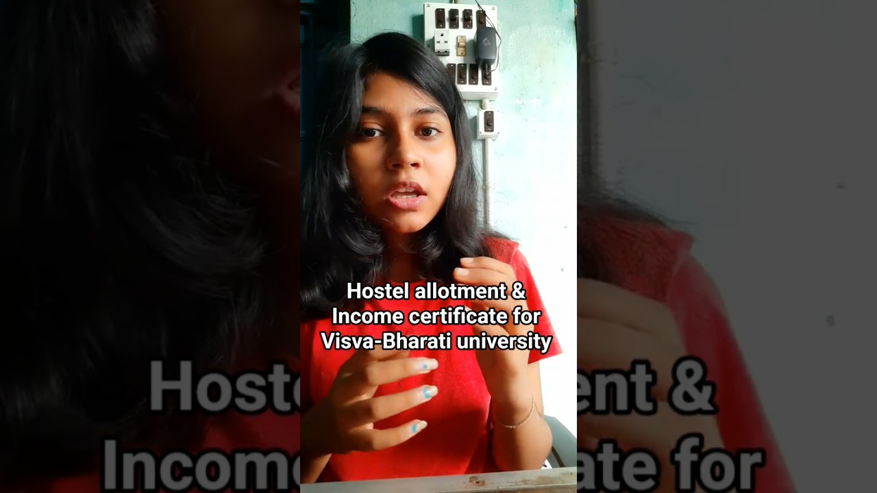 Hostel allotment for Visva Bharati university 