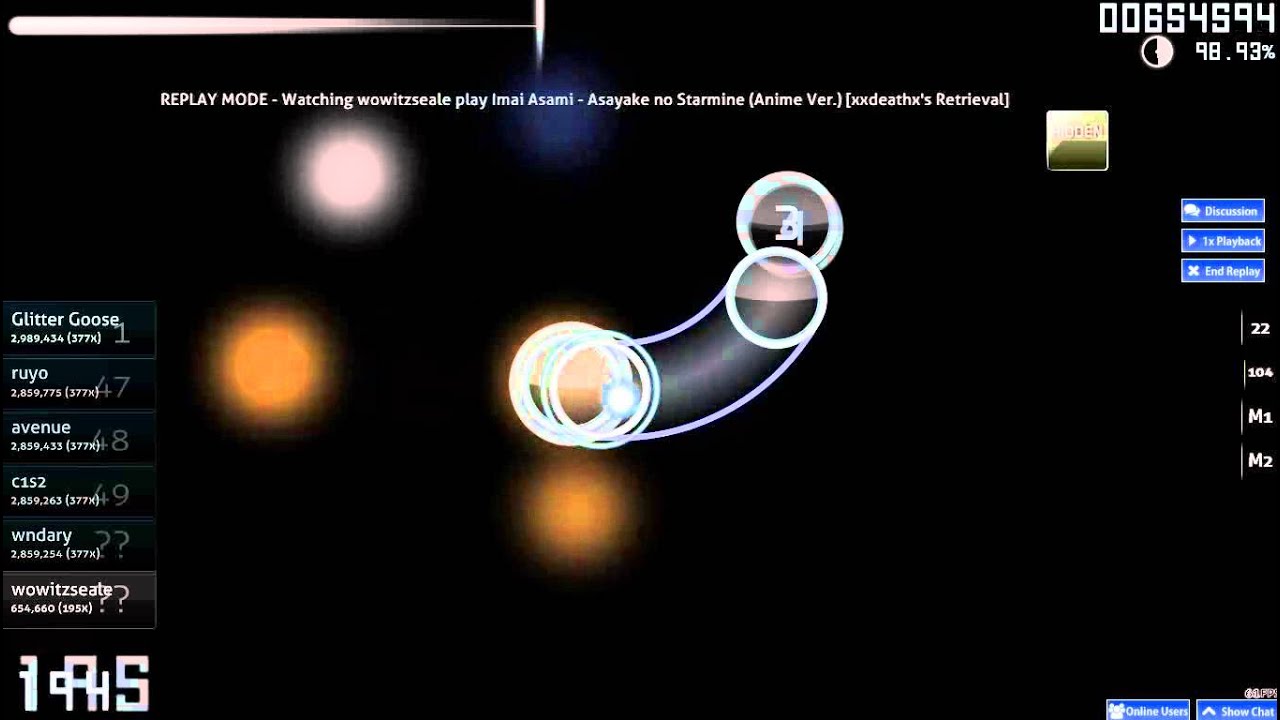 [osu!]Imai Asami - Asayake no Starmine (Anime Ver.) S