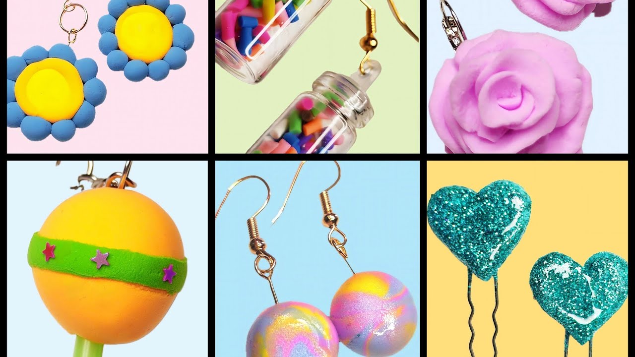 Clay Art Vibes: Handmade Accessories Collection💜❤🧡