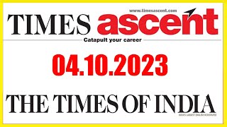 04.10.2023 | Times Ascent Jobs | The Times of India Recruitment Advertisement | Vacancies screenshot 2