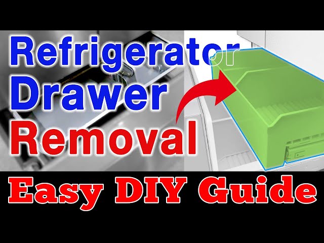 How To Remove Freezer Drawers out of Your Bottom Mount for