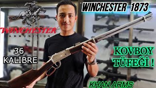 MUHTEŞEM WİNCHESTER KOVBOY TÜFEĞİ ! KHAN ARMS 36 KALİBRE LEVER ACTİON AV TÜFEĞİ ! Resimi