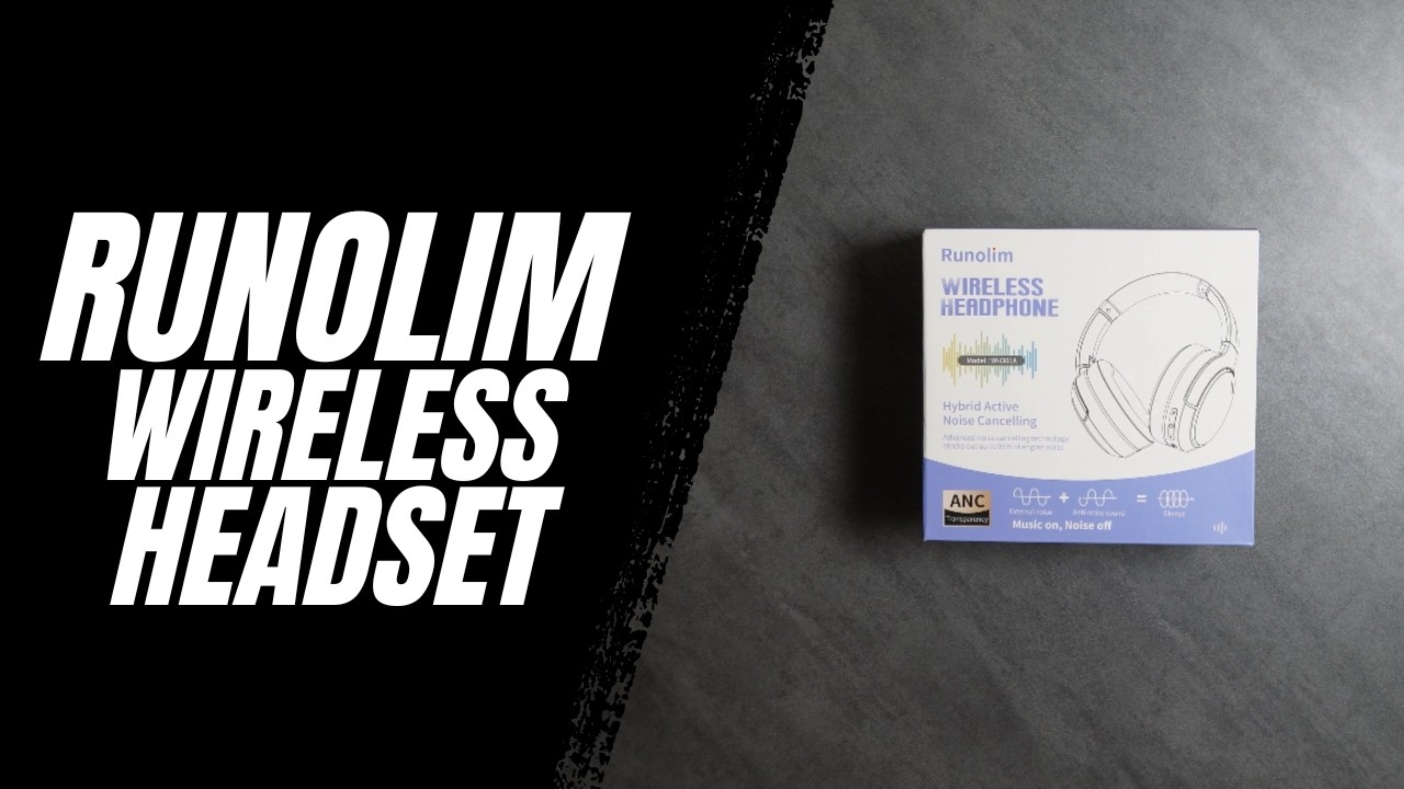 Наушники RUNOLIM ANC: 70 часов работы от батареи, Hi-Fi звук и полная тишина! 🎧