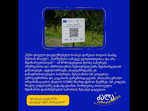 „შენი ყოველი დაუფიქრებელი ნაბიჯი დინებას ბოლოს მაინც შენთან მოაქვს\"