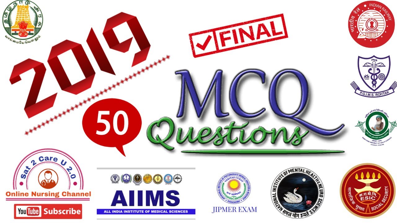 50 - Most Important Questions for Nursing Officer Exams. Mock Test Series