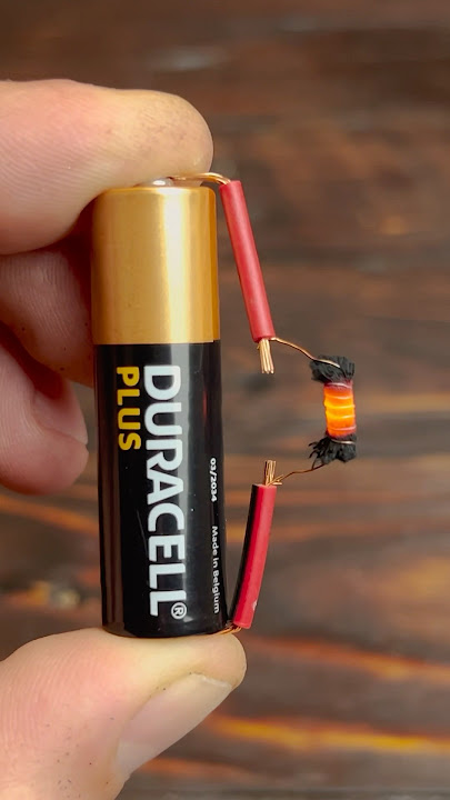 Survival Hack: Make Fire With a Battery and Wire #survival #camping #bushcraft #lifehacks