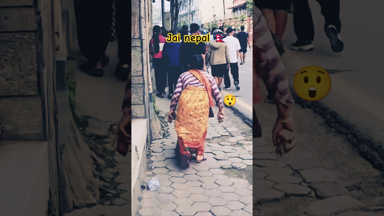 Nepal Ama on her way to fight for her country 😭//