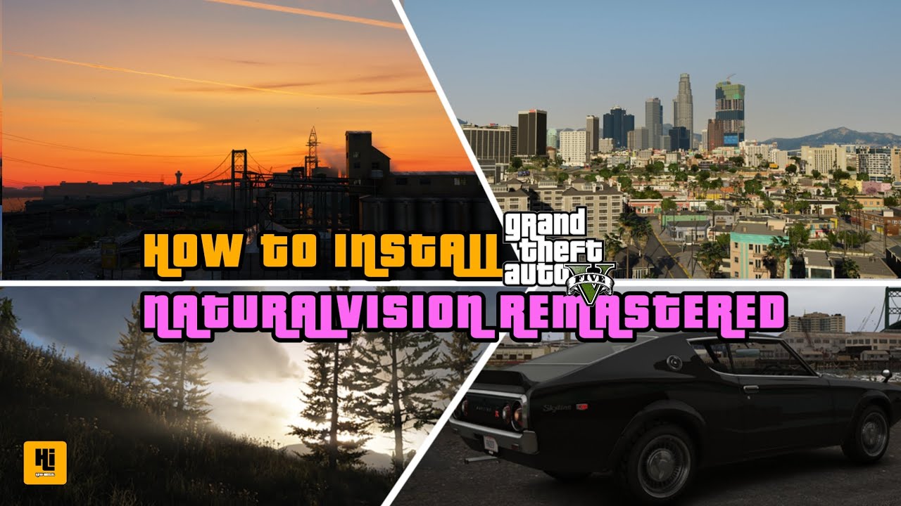 HOW TO INSTALL NaturalVision Remastered 2023 Full Detail | GTA V Graphics Mod Showcase