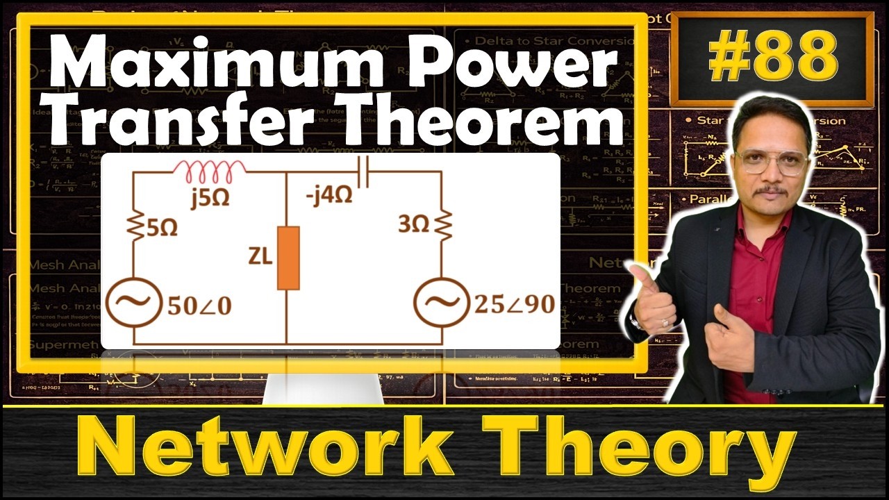 Maximum Power Transfer Theorem for Complex Network: Solved Example ...